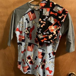 LulaRoe matching set tween leggings sz12 Sloan
